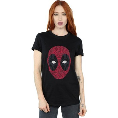 T-shirt Deadpool Head Of Roses - Marvel - Modalova