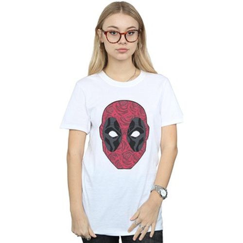 T-shirt Deadpool Head Of Roses - Marvel - Modalova