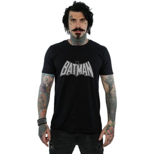 T-shirt Batman Retro Crackle Logo - Dc Comics - Modalova