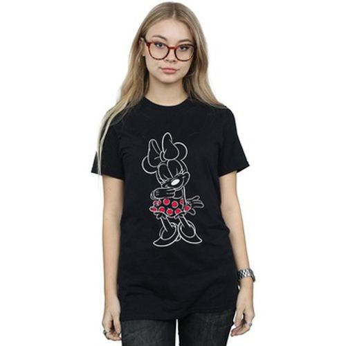 T-shirt Minnie Mouse Outline Polka Dot - Disney - Modalova