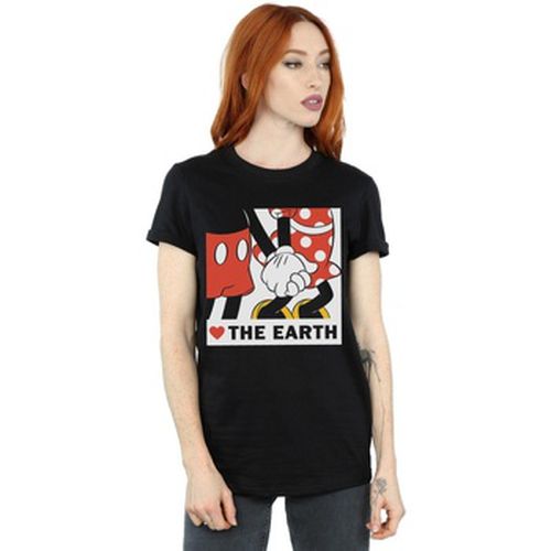 T-shirt Mickey Mouse Heart The Earth - Disney - Modalova