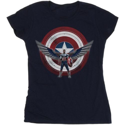 T-shirt Falcon And The Winter Soldier Captain America Shield Pose - Marvel - Modalova