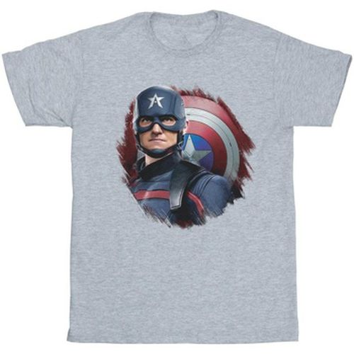 T-shirt The Falcon And The Winter Soldier Captain America Stare - Marvel - Modalova