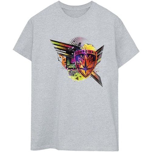 T-shirt Guardians Of The Galaxy Abstract Shield Chest - Marvel - Modalova