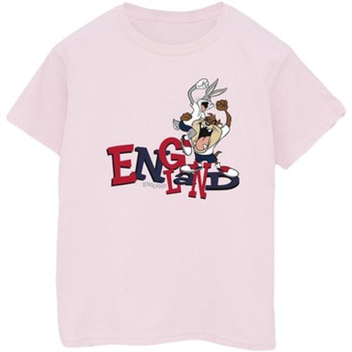 T-shirt Bugs Taz England - Dessins Animés - Modalova