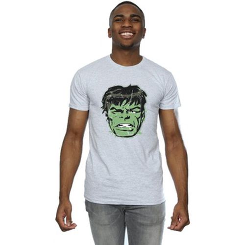 T-shirt Incredible Hulk Distressed Face - Marvel - Modalova