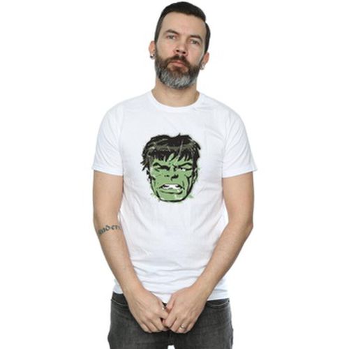T-shirt Incredible Hulk Distressed Face - Marvel - Modalova