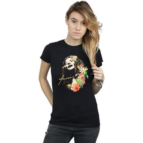 T-shirt Floral Pattern - Janis Joplin - Modalova