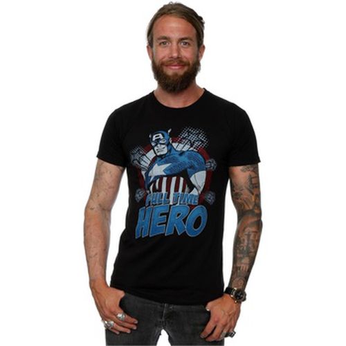 T-shirt Captain America Full Time Hero - Marvel - Modalova