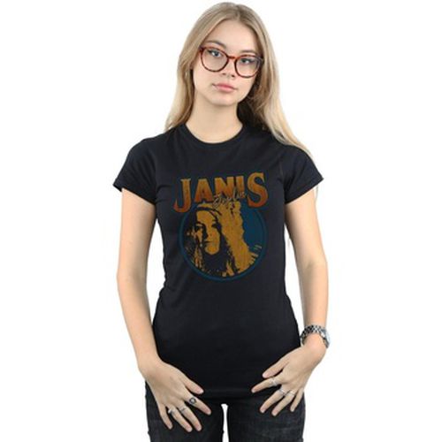 T-shirt Distressed Circle - Janis Joplin - Modalova
