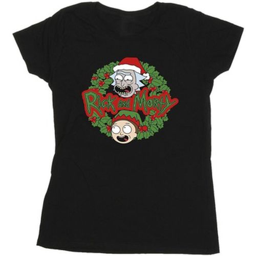 T-shirt Christmas Wreath - Rick And Morty - Modalova