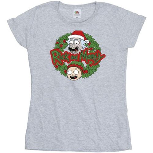 T-shirt Christmas Wreath - Rick And Morty - Modalova