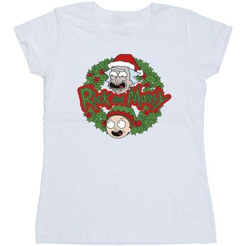 T-shirt Christmas Wreath - Rick And Morty - Modalova