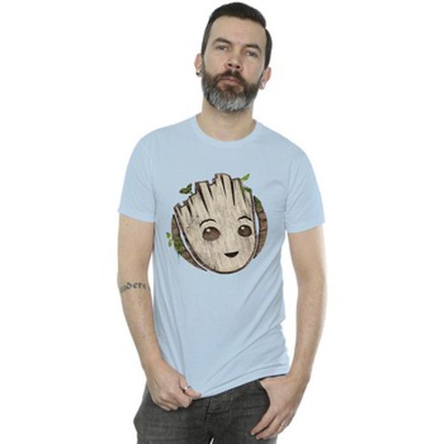 T-shirt I Am Groot Wooden Head - Marvel - Modalova