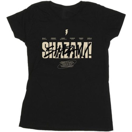 T-shirt Shazam Fury Of The Gods Vandalised Logo - Dc Comics - Modalova