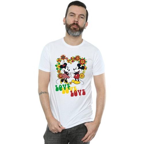 T-shirt Mickey And Minnie Mouse Hippie Love - Disney - Modalova