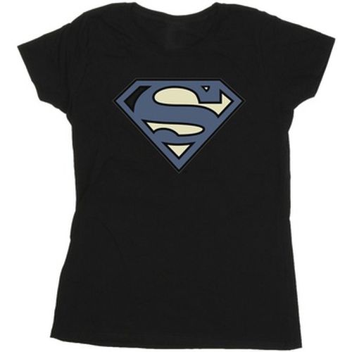 T-shirt Superman Indigo Blue Logo - Dc Comics - Modalova