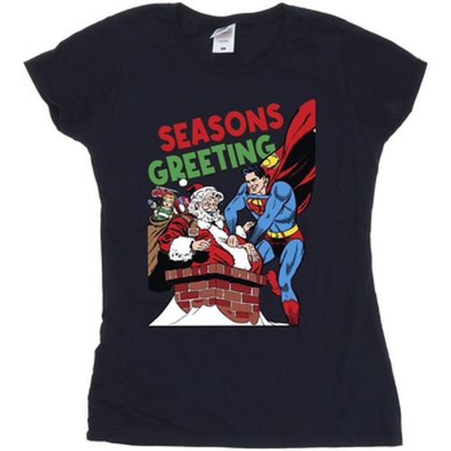 T-shirt Superman Santa Comic - Dc Comics - Modalova