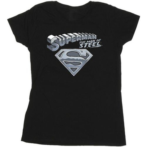 T-shirt Superman The Man Of Steel - Dc Comics - Modalova