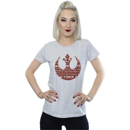 T-shirt Rogue One I'm One With The Force Alliance Emblem Red - Disney - Modalova