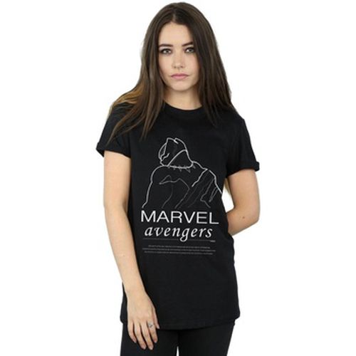 T-shirt Black Panther Single Line - Marvel - Modalova