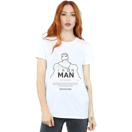 T-shirt Iron Man Single Line - Marvel - Modalova