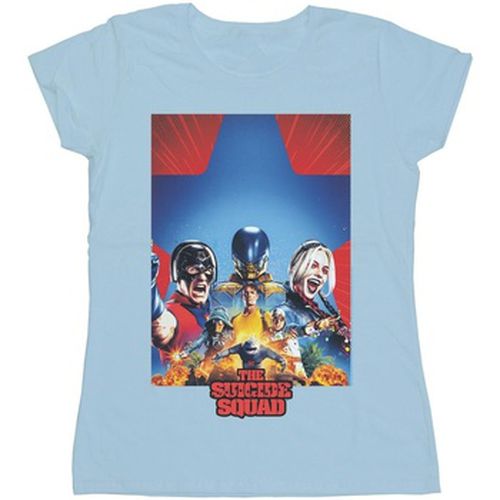 T-shirt The Suicide Squad Blue Star Poster - Dc Comics - Modalova