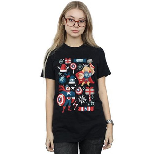 T-shirt Thor And Captain America Christmas Day - Marvel - Modalova