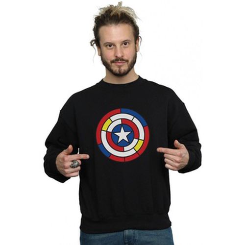 Sweat-shirt Captain America Stained Glass Shield - Marvel - Modalova