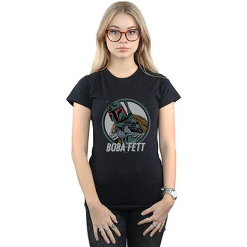 T-shirt Boba Fett Retro Circle - Disney - Modalova