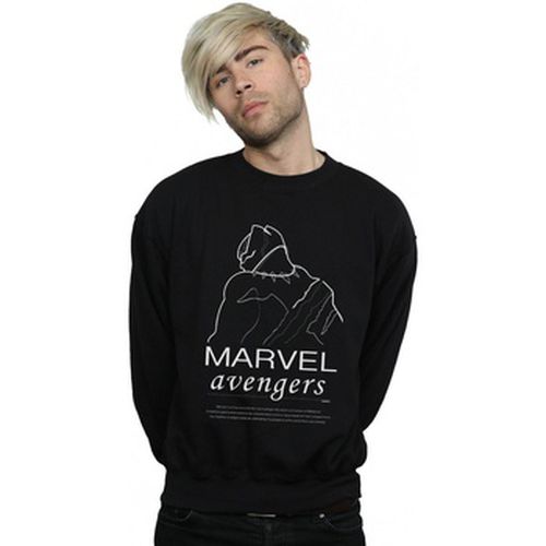 Sweat-shirt Black Panther Single Line - Marvel - Modalova