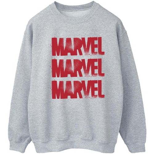 Sweat-shirt Marvel Red Spray Logos - Marvel - Modalova