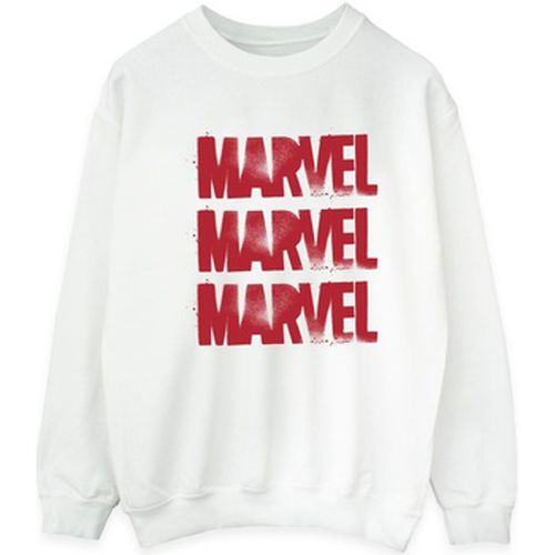 Sweat-shirt Marvel Red Spray Logos - Marvel - Modalova