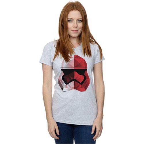 T-shirt The Last Jedi Stormtrooper Red Cubist Helmet - Disney - Modalova