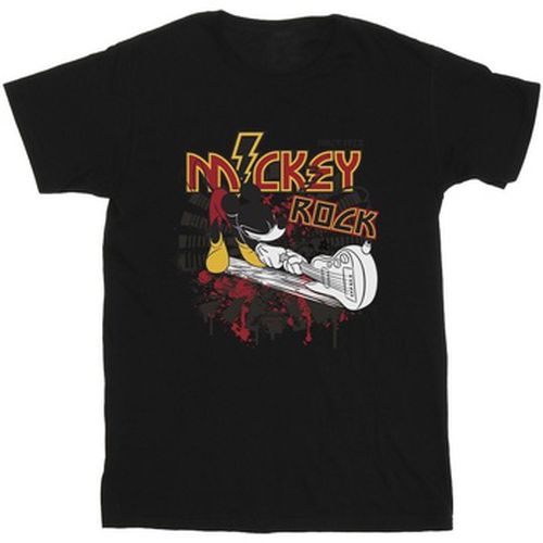 T-shirt Mickey Mouse Smash Guitar Rock - Disney - Modalova