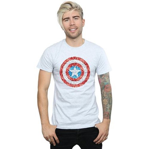 T-shirt Captain America Pixelated Shield - Marvel - Modalova