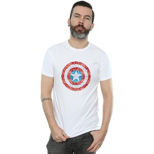 T-shirt Captain America Pixelated Shield - Marvel - Modalova