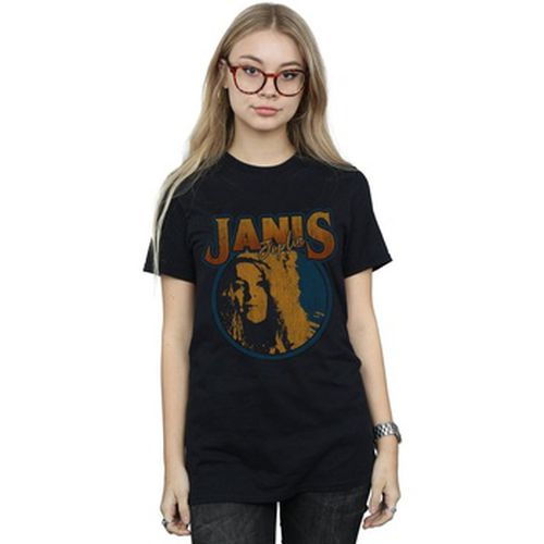 T-shirt Distressed Circle - Janis Joplin - Modalova