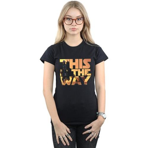 T-shirt The Mandalorian The Way Poster Text - Disney - Modalova