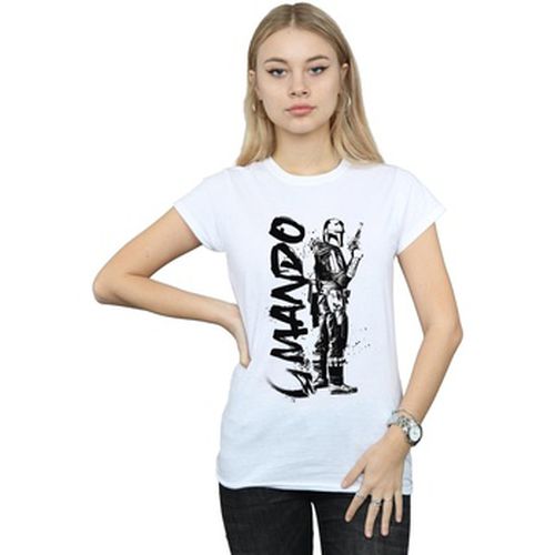 T-shirt The Mandalorian Splat Mando - Disney - Modalova
