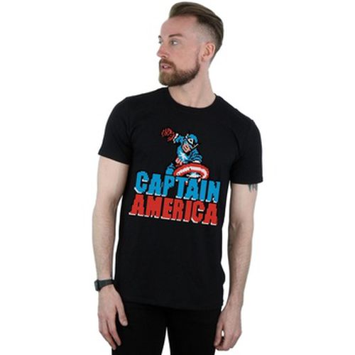 T-shirt Captain America Pixelated - Marvel - Modalova