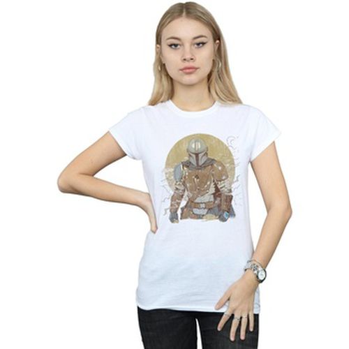 T-shirt The Mandalorian Distressed Warrior - Disney - Modalova