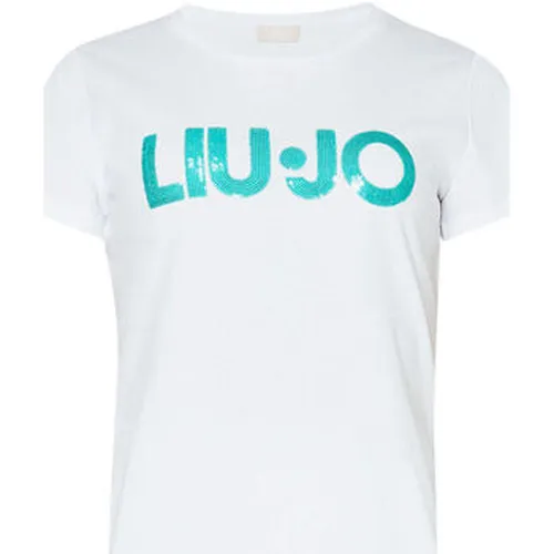 T-shirt T-shirt avec logo et paillettes - Liu Jo - Modalova