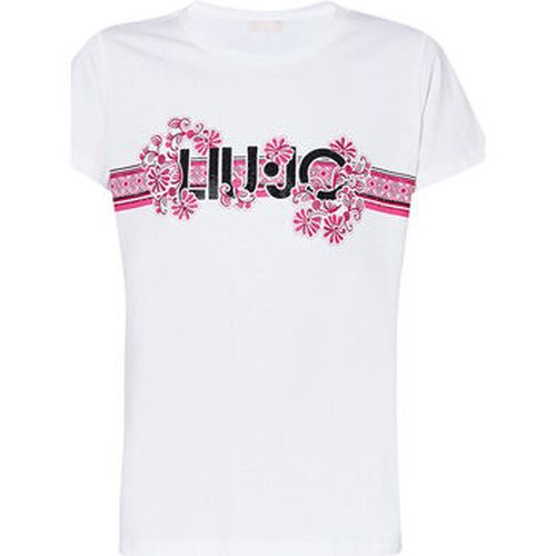 T-shirt T-shirt avec imprimé floral et strass - Liu Jo - Modalova