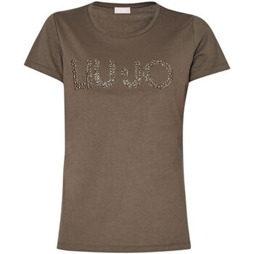 T-shirt T-shirt avec logo et perles - Liu Jo - Modalova