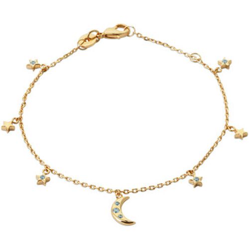 Bracelets Bracelet plaqué or lune étoiles et oxyde - Brillaxis - Modalova