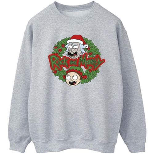 Sweat-shirt Christmas Wreath - Rick And Morty - Modalova