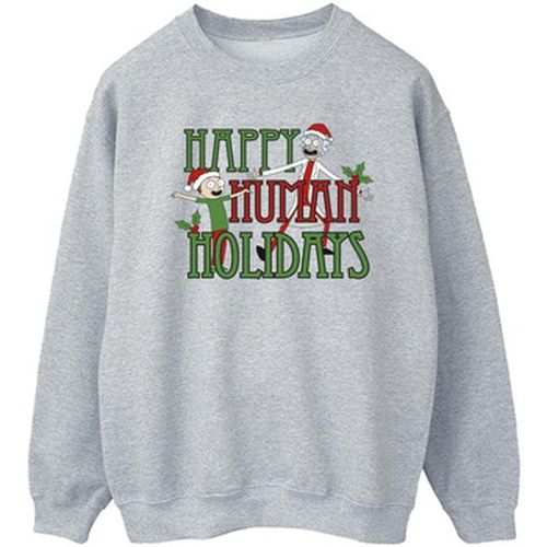 Sweat-shirt Happy Human Holidays - Rick And Morty - Modalova