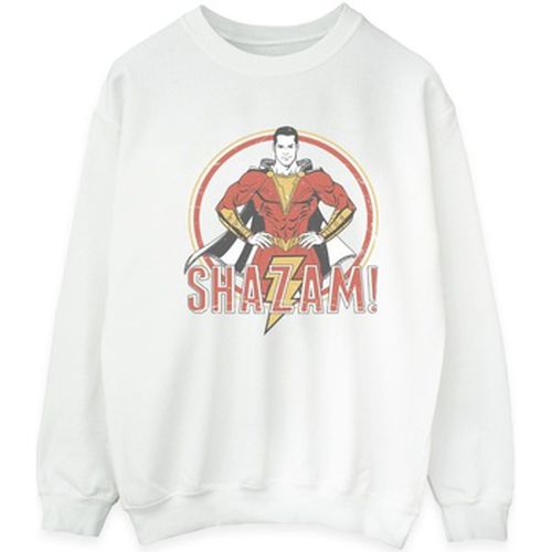 Sweat-shirt Shazam Retro Circle Distressed - Dc Comics - Modalova