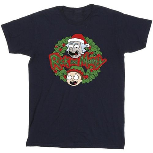 T-shirt Christmas Wreath - Rick And Morty - Modalova